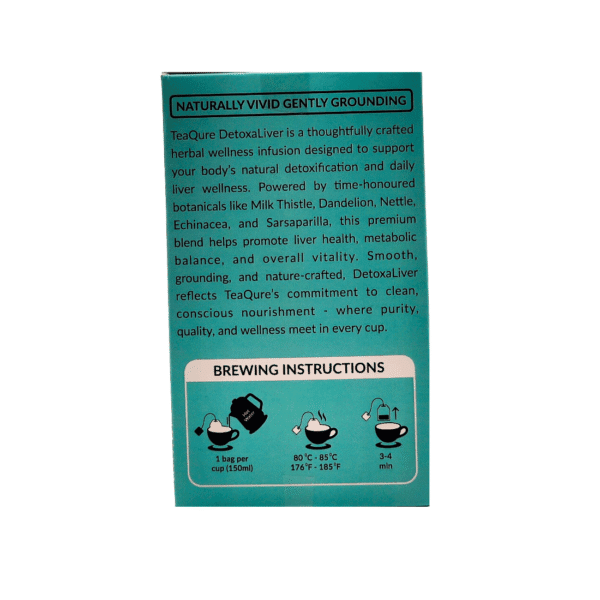 TeaQure Detox Duo – DetoxaLiver ingredients