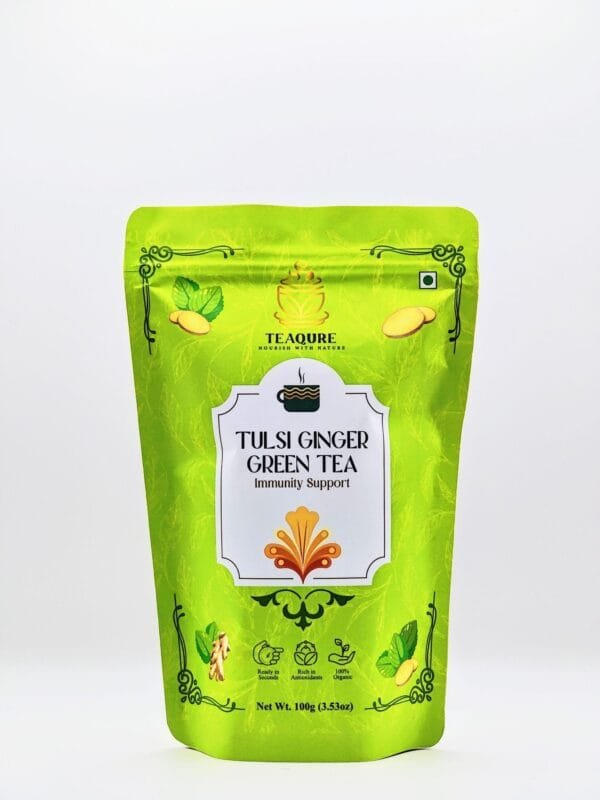 TeaQure Immunity Kit – Tulsi Ginger Green Tea