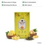 TeaQure Lemon Ginger - Zesty Lemon & Ginger, Rich in Antioxidants, Refreshing Pick-Me-Up