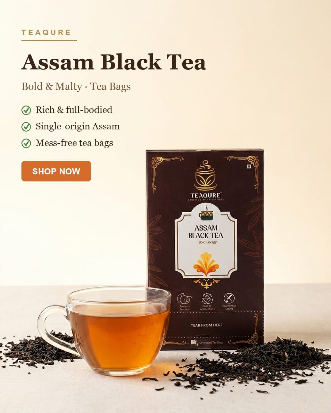 Assam Black tea bags